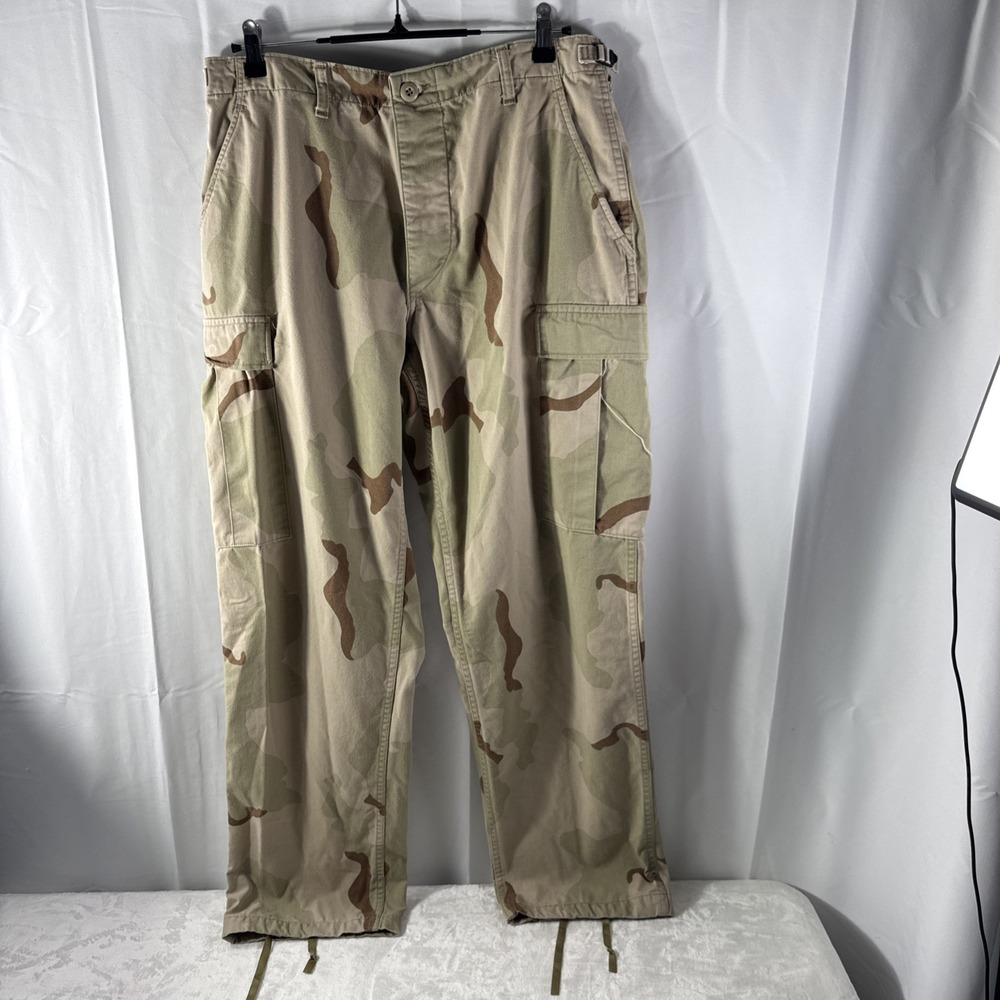 VTG Desert Camo Pants Mens Med/reg Brown Tan Camouflage Cargo Military